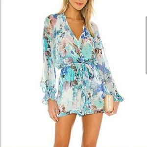 Hemant and Nandita Teien x REVOLVE romper blue